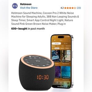 New Hotmoon "Cocoon Pro 2" Smart Sound Machine (Companion) App Relax and Sleep